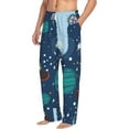 thumbnail image 2 of Disketp Alpaca Astronaut In Space Men'S Pajama Pants - Ultra Soft Fleece Sleep And Lounge Pants (Size: S-Xxl), 2 of 9