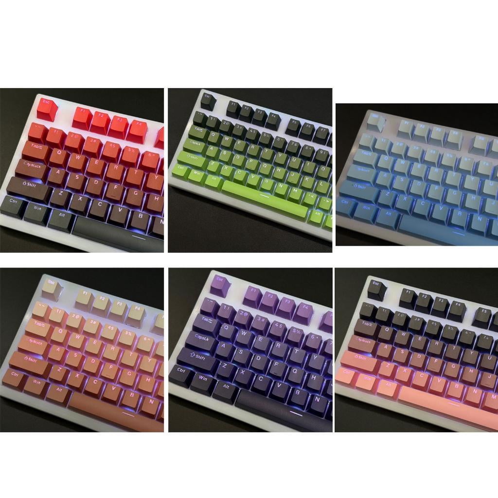 130PCS Colorful Keycaps Set for Mechanical Keyboards with OEM Height and Unique Look Color Keycaps Replacement