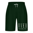 thumbnail image 3 of WREESH Men's Sweat Shorts Workout Shorts Drawstring Elastic Waist Pocket Exercise Fitness Home Short Pants Athletic Shorts Green, 3 of 5
