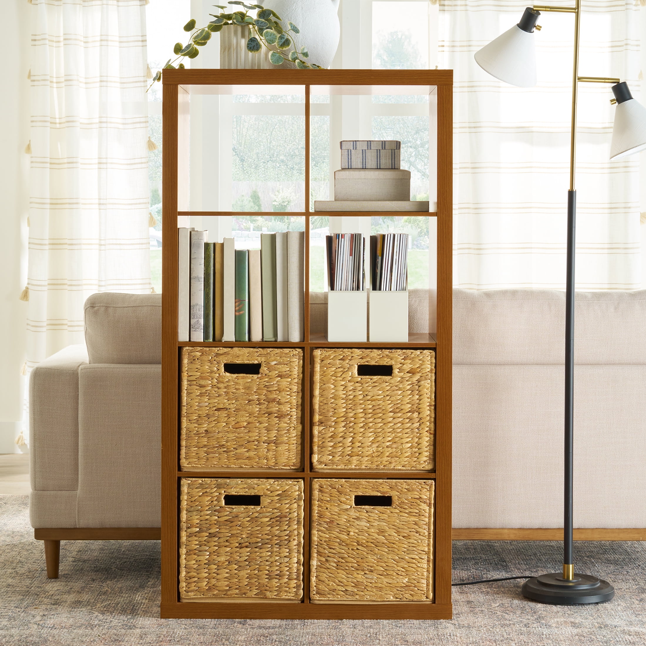 Better Homes & Gardens 8 Cube Storage Organizer, Acorn