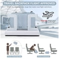 thumbnail image 7 of Large Travel Backpack for Women Men Airplane Approved, Carry on Backpack for Men Personal Item Travel Bag Carry on Flight, Waterproof Laptop Backpack Casual Daypack for Hiking with Shoes Compartment, 7 of 7