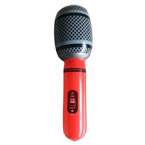 Inflatable Microphone Props - Lightweight, Colorful & Easy to Inflate, for Parties and Stage Performances