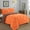 Orange/Brown, variant on Elegant Comfort Oversized King/California King Soft Gray Comforter Set, 100% Brushed Microfiber