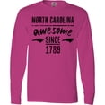 thumbnail image 3 of Inktastic North Carolina Awesome Since 1789 Long Sleeve T-Shirt, 3 of 5