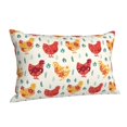 thumbnail image 2 of Vsdgher Flower Chicken Print Pillow Cases -Iconic Collection Pillowcases -Extra Soft, Not easy to deform,not pilling Export quality, 2 of 8