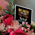 thumbnail image 3 of 3drose, Be Nice to Me, My Wife Is Pregnant Colorful Text. Father Day Gift, 6 Greeting Cards with Envelopes, 3 of 7