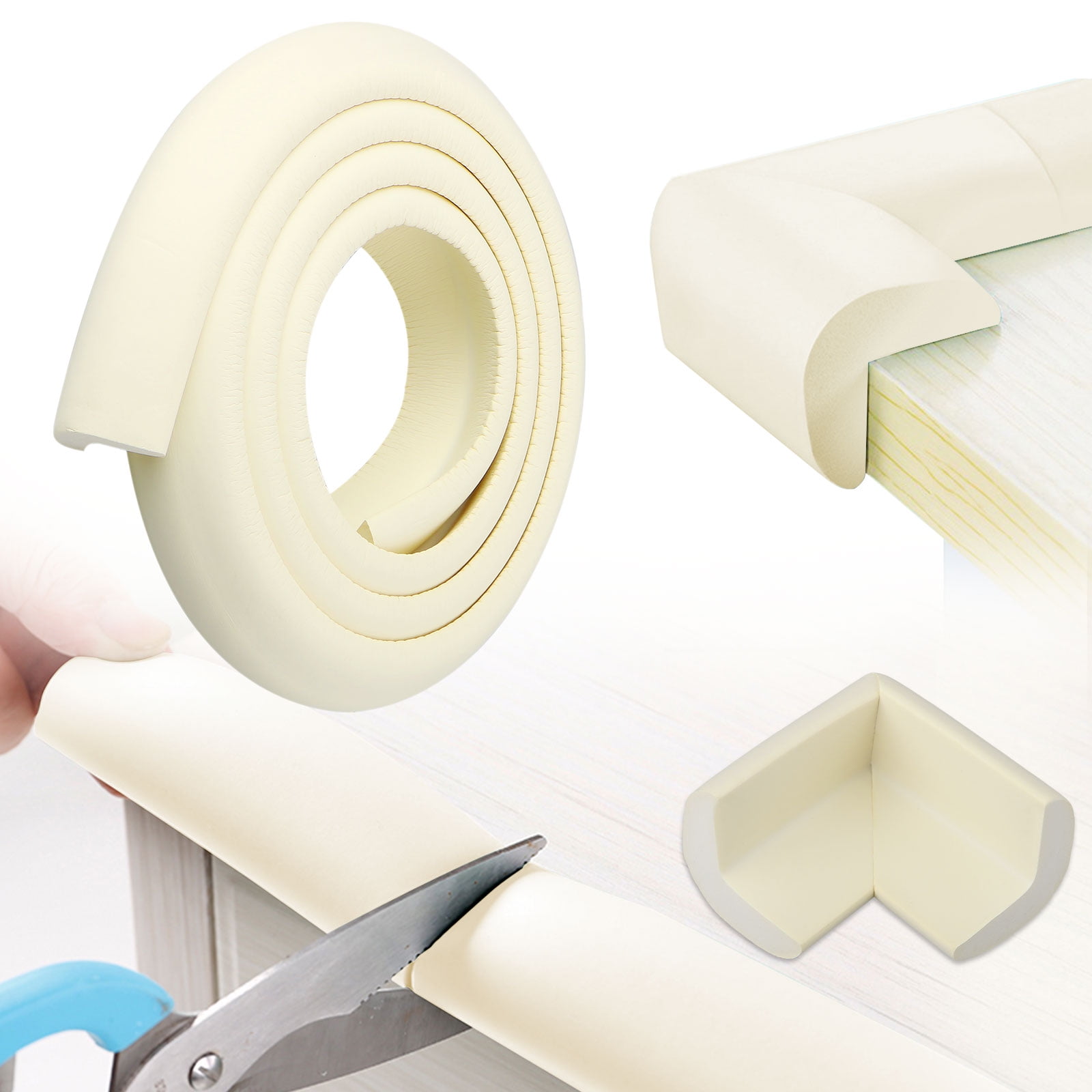 HK Baby Safety Table Desk Edge Corner Cushion Guard Strip Softener Bumper Prote