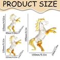 thumbnail image 3 of RZDLIZJ 4.3" Crystal Horse Statue Year of The Horse 2026 Crystal Figurine Gift Hand Blown Glass Horses Feng Shui Zodiac Collectible Figurine for Home Office Luckys Wealth Chinese New Year Decor, 3 of 8