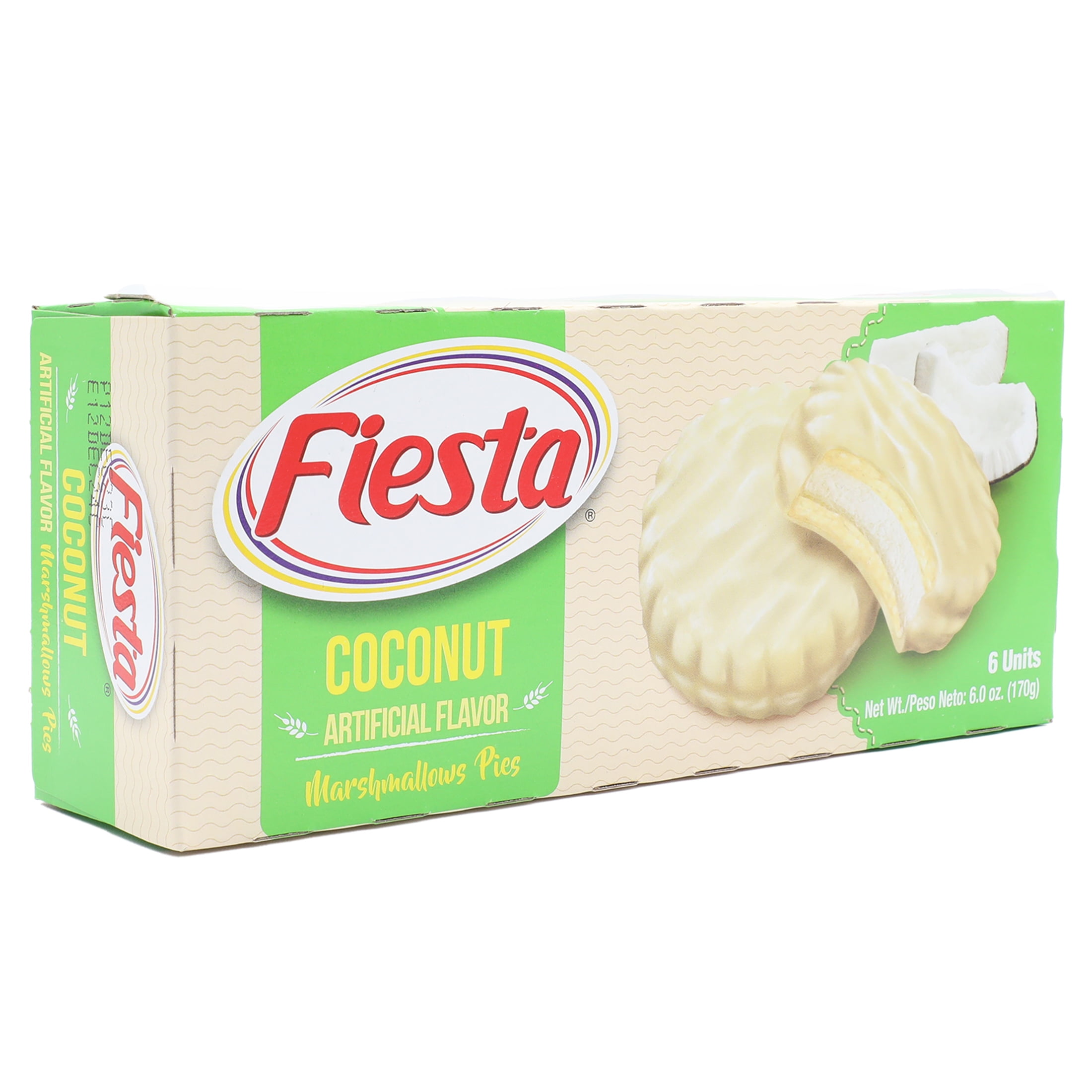 Fiesta Marshmallow Pie, Coconut 6 Count, 120 Calories 6 oz., Baked, Fluffy