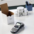 thumbnail image 3 of DYMO LT Labelling Tape for LetraTag Label Makers, Paper Labels, Black Print on White Labels, 1/2-Inch x 13-Foot Roll, 3 of 5