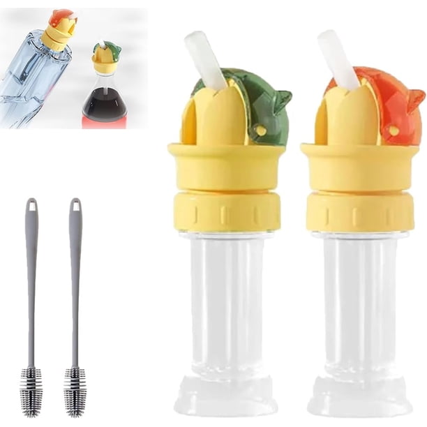 Tapa de paja reutilizable para botella de agua de bebidas para niños, tapa de paja de diseño 2 en 1 portátil, tapa giratoria para botella de agua, tapas de botellas de agua a prueba de derrames para n