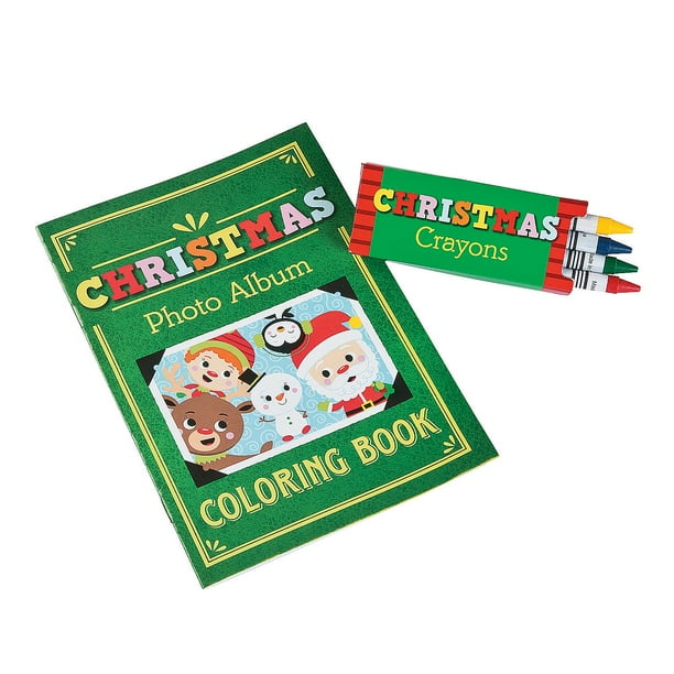 Download Christmas Coloring Book W Crayons Stationery 24 Pieces Walmart Com Walmart Com