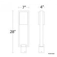 thumbnail image 4 of WAC Lighting Archetype 18" LED Aluminum Indoor/Outdoor Pendant in Black, 4 of 4