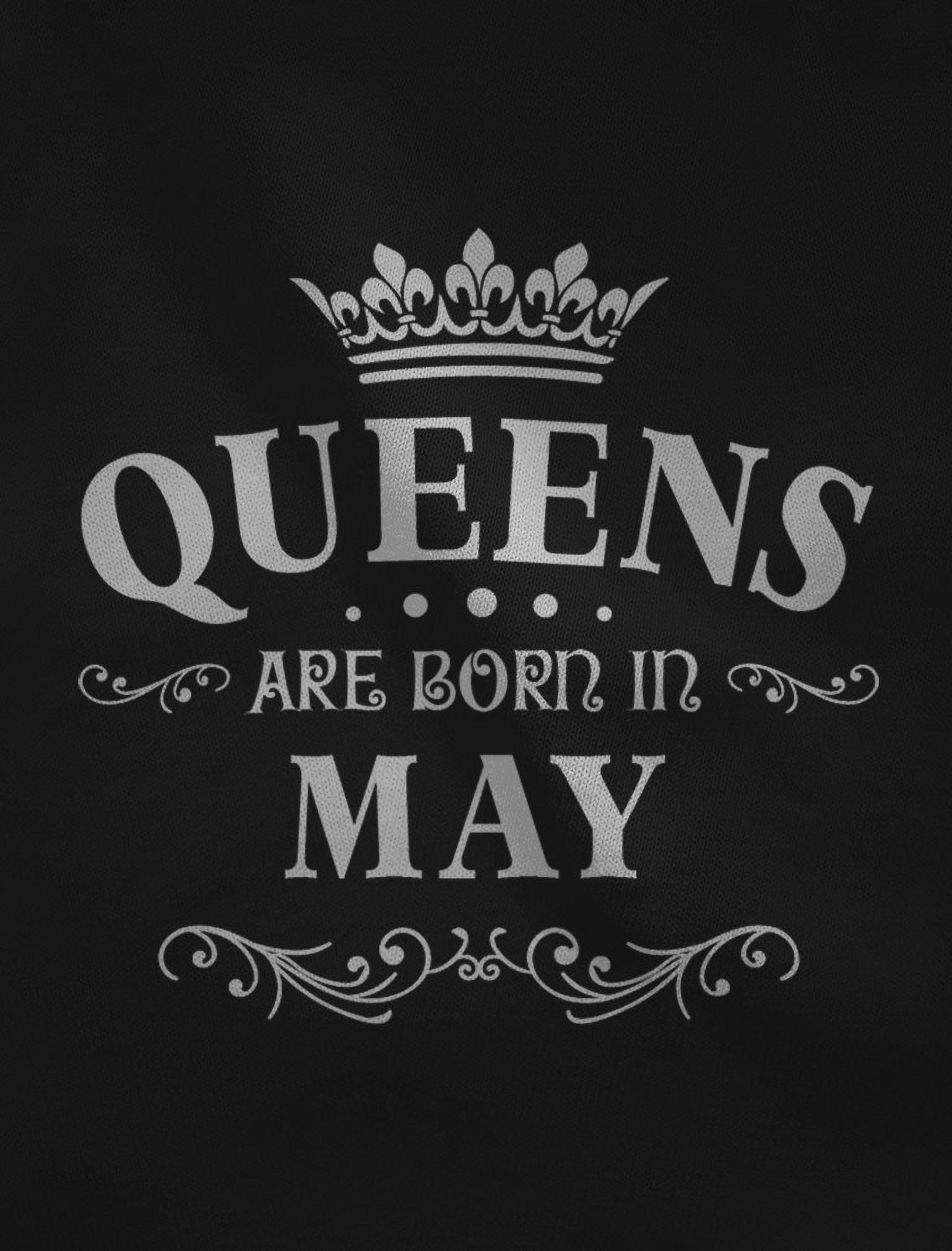 Tstars Womens Birthday Gift for Women Queens Are Born in May Birthday Party B Day Women Tank Top - image 2 of 4