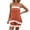 Orange, variant on Women's Summer 2 Piece Outfit Sleeveless Crop Top Wide Leg Cropped Pants Sets Casual Beach Vacation Travel Lounge Matching Short Sets
