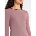 thumbnail image 4 of No Boundaries Striped Tee with Long Sleeves, Women's, 4 of 5