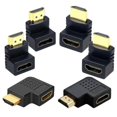 thumbnail image 1 of 6pcs Hdmi-compatible Adapter 270 90 Degree Right Angle Gold Plated 4k Hdmi-compatible Male To Hdmi-compatible Female Converter For Monitor, 1 of 4