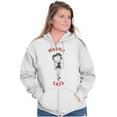thumbnail image 5 of Betty Boop Major Sass Attitude Zip Hoodie Sweatshirt Women Brisco Brands M, 5 of 6