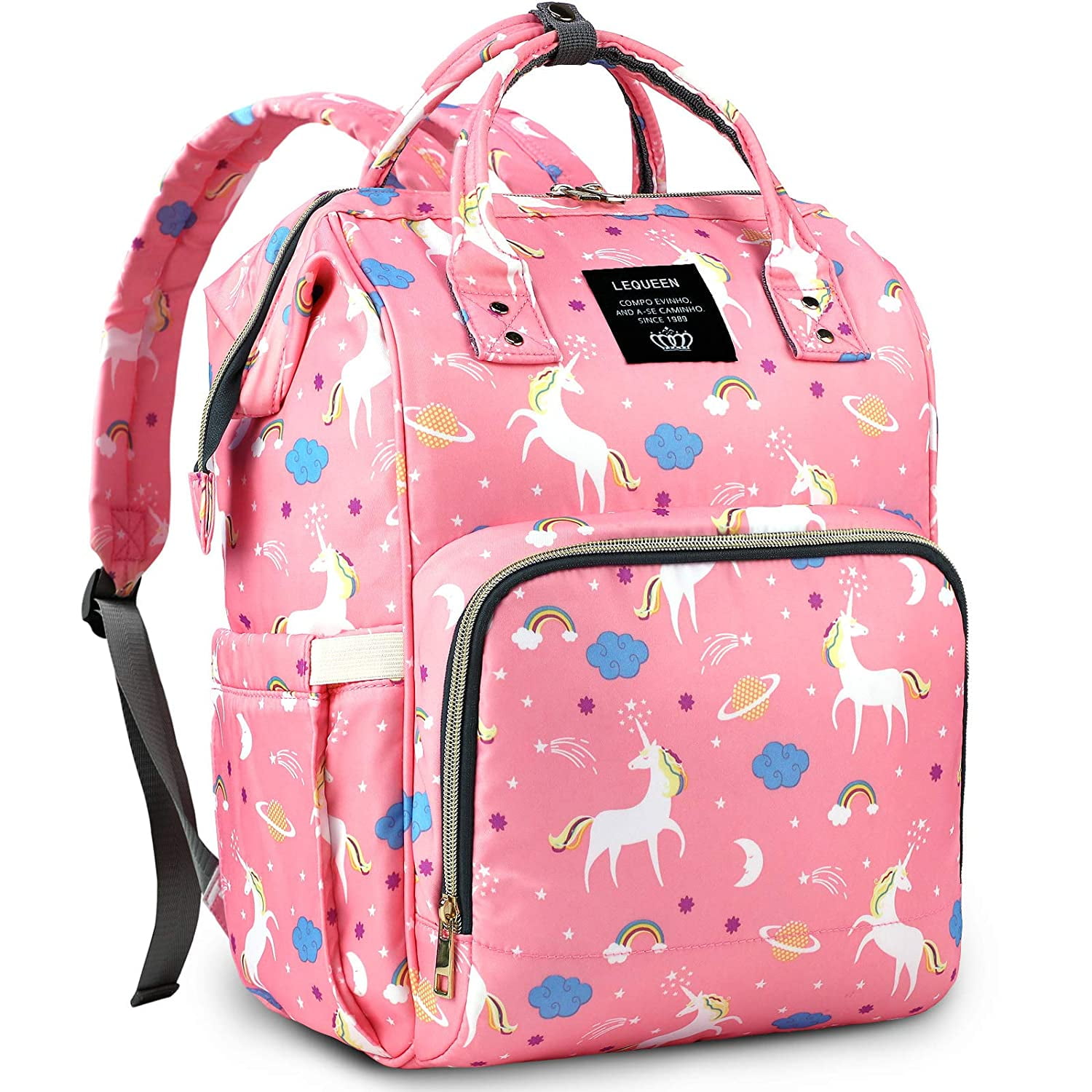 Diaper Bag Backpack Large Capacity Unicorn Baby Travel Bookbag 