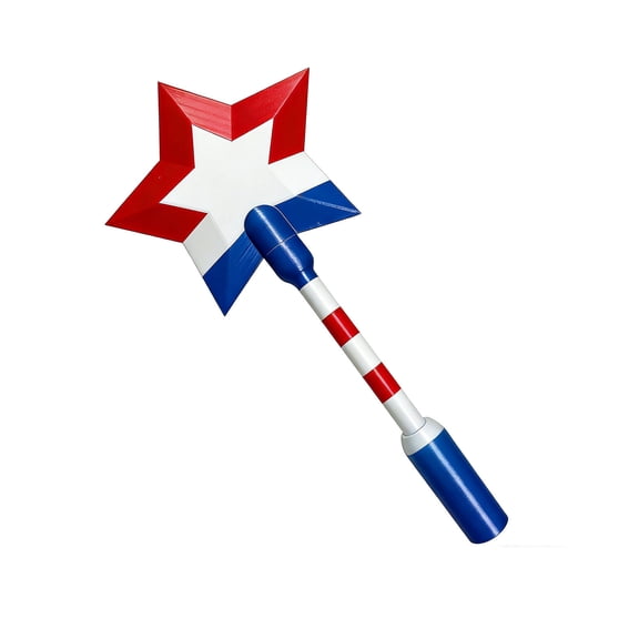 Luoshdecor 4th of July Magic Tap Payment Wand, Fairy Wand Design with Star Handle, Funny Tech Gadget Gift