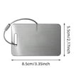 thumbnail image 3 of Customized Stainless Steel Luggage Tags: Personalize Your Suitcases And Bags With Your Text Custom Initial Text Name ID Number Toys, 3 of 6