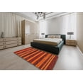 thumbnail image 4 of Ahgly Company Indoor Rectangle Abstract Orange Red Abstract Area Rugs, 6' x 9', 4 of 6