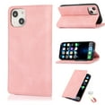 thumbnail image 1 of SaniMore Wallet Case for iPhone 14 6.1" 2022, Magnetic Folio PU Leather Cover Bracket Card Slots Cash Pocket All-around Protective Shockproof Anti-fall Business Shell For iPhone 14, Rosegold, 1 of 6