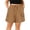 4612-Dark Khaki, variant on Plus Size Shorts 5X Womens Black Bermuda Cargo Shorts Ladies Casual Summer Loose Fit Athletic Shorts with Pockets 5XL 26W 28W