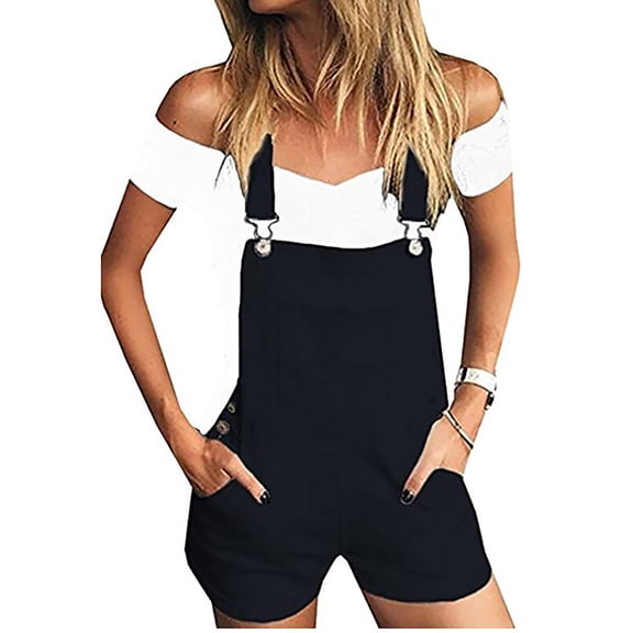 Dyegold Jumpsuits for Women Casual, Wide Leg Jumpsuit With Pockets for Women Fashion Comfy Summer Playsuit Cute Casual Short Sleeveless Rompers Overalls