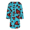 thumbnail image 4 of BILIKEYU Fleece Valentine Pajamas for Women Warm Heart Pattern, 4 of 5