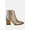 Gold, variant on Mugler Rhinestones Embellished Ankle Boots