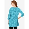 thumbnail image 2 of Woman Within Plus Size Perfect Printed Three-Quarter-Sleeve Scoopneck Tunic, 2 of 5
