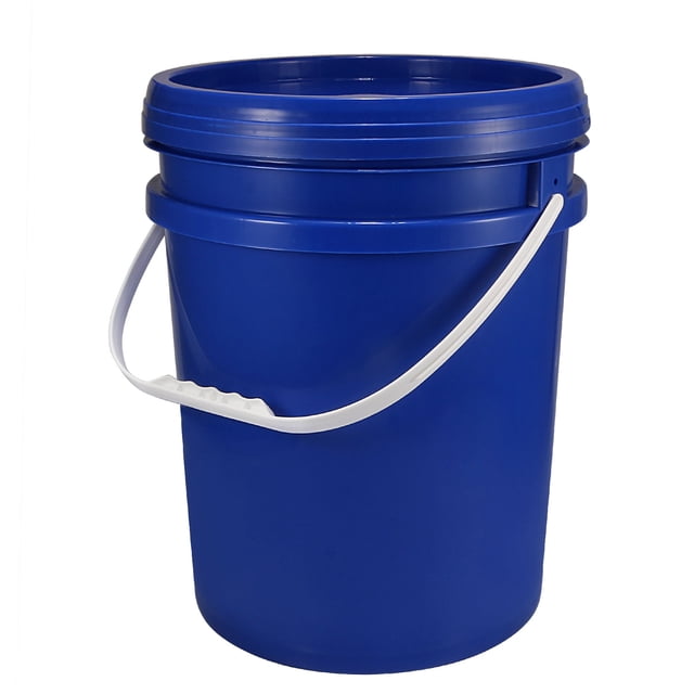 Plástico Pintura Cubo Multipropósito Recipiente 4,75 Galones/18L Pintura Lata con Espiga Grifo Dispensador Tapa, Azul Unique Bargains cubos industriales