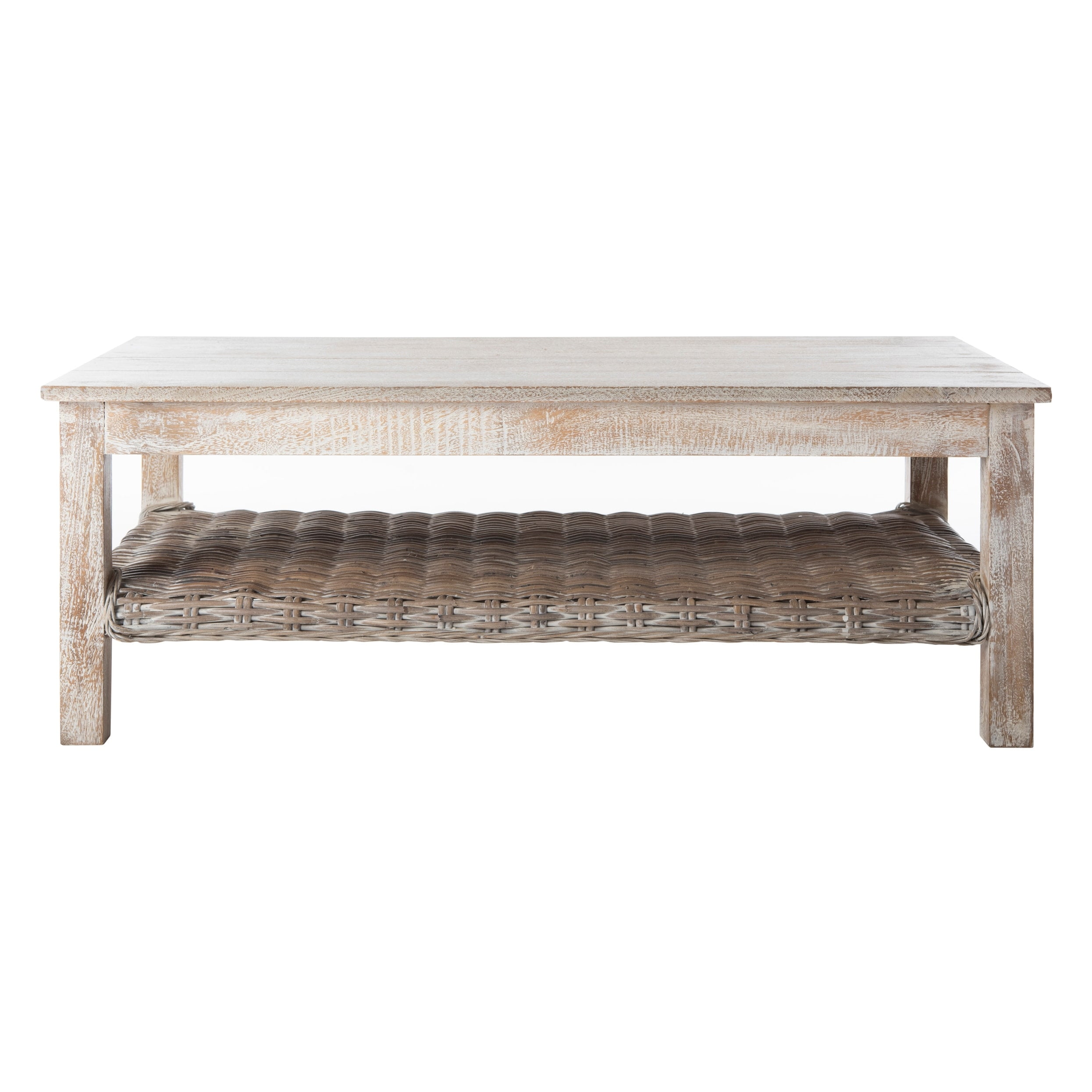 SAFAVIEH Minerva Coastal Coffee Table, Natural White