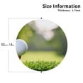 thumbnail image 2 of Fuzoiu golf ball perched on a tee Print Leather Coasters Set,Drink Coasters Set of 4,for Tabletop Protection, Durable PVC Coasters,Home Décor and Housewarming Gift-Round Shape, 2 of 6