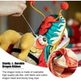 thumbnail image 3 of Dragon Poi Dance Dragon Ribbon Set, 6.5 Ft / 13 Ft Long Washable Dragon Flinging Poi With Travel Bag,Flinging The Dragon Spiral Practice Ribbon Streame For Beginner, 3 of 6