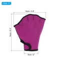 thumbnail image 2 of Unique Bargains Gants de Natation à Lanières Gants de Résistance à la Natation Accessoires d'Entraînement de Résistance à l'Eau Rouge Rose, P, 2 of 7