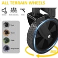 thumbnail image 2 of FREESKY Collapsible Wagon Cart with Quiet Wheels Lightweight Foldable Cart for Camping, Shopping, Ourdoor Use, Blue, 2 of 7