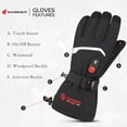 thumbnail image 4 of Savior Heat Heated Gloves for Men, Women7.4V Rechargeable Electric Heating Glove, Touchscreen Ski Gloves for Motorcycle, Fishing ,Riding, 4 of 10