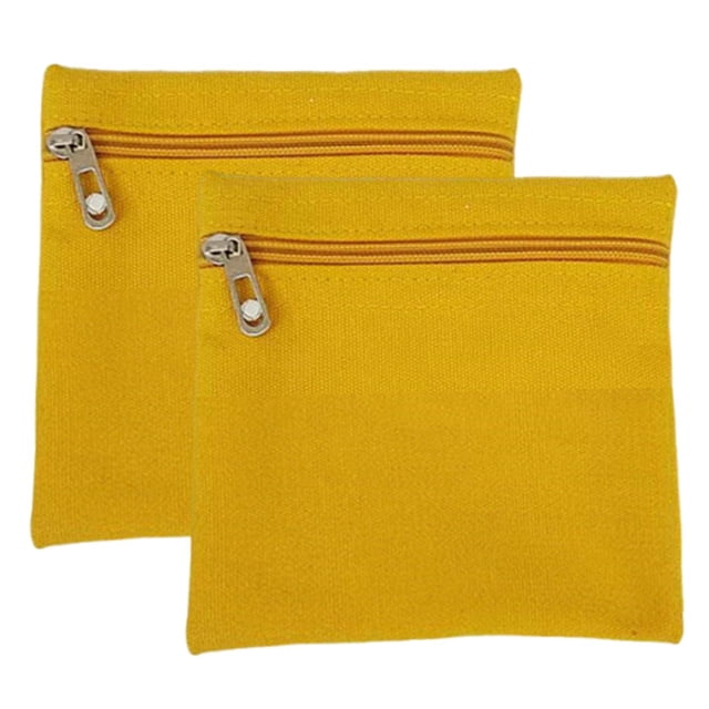 2 bolsillos con cremallera para coser, bolsillos interiores para ropa, fácil instalación, interiores para abrigos, billetera pequeña para sudaderas y Amarillo