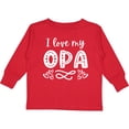 thumbnail image 3 of Inktastic I Love My Opa with Hearts Boys or Girls Long Sleeve Toddler T-Shirt, 3 of 5