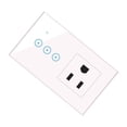 thumbnail image 1 of Bewildely Enchufe de pared inteligente enchufe de EE. UU. WiFi temporizador inalámbrico Control remoto interruptor de pantalla táctil toma de corriente Electrodomésticos TYPE2 NO2 Bewildely HA005243-03, 1 of 6