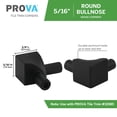 thumbnail image 2 of M-D Building Products 32058 5/16 in. Black Aluminum Bullnose Inside Corner, 2 of 7