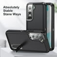 thumbnail image 6 of For Samsung Galaxy S22 Case, Samsung S22 Phone Case with Built in Kickstand, Shockproof/Dustproof/Drop Proof Military Grade Protective Cover for Galaxy S22 5G 6.1 inch (Black), 6 of 6