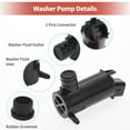 thumbnail image 5 of Unique Bargains Windshield Washer Pump W/ Grommet Windshield Washer Fluid Pump Fit for Hyundai Elantra No.985102G000, 5 of 6