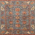 thumbnail image 1 of Ahgly Company Machine Washable Indoor Square Abstract Camel Brown Area Rugs, 7' Square, 1 of 7