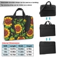 thumbnail image 2 of ZICANCN Laptop Case 15.6 inch, Cute Sunflowers Floral Bee Work Shoulder Messenger Business Bag for Women and Men, 2 of 7
