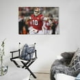thumbnail image 5 of Jimmy Garoppolo Football Poster Canvas Poster Art Poster Canvas Painting Decor Wall Print Photo Gifts Home Modern Decorative Posters 16x24inch(40x60cm), 5 of 6