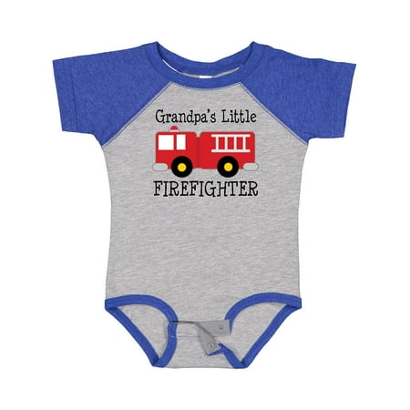 

Inktastic Grandpa s Little Firefighter Gift Baby Boy Bodysuit