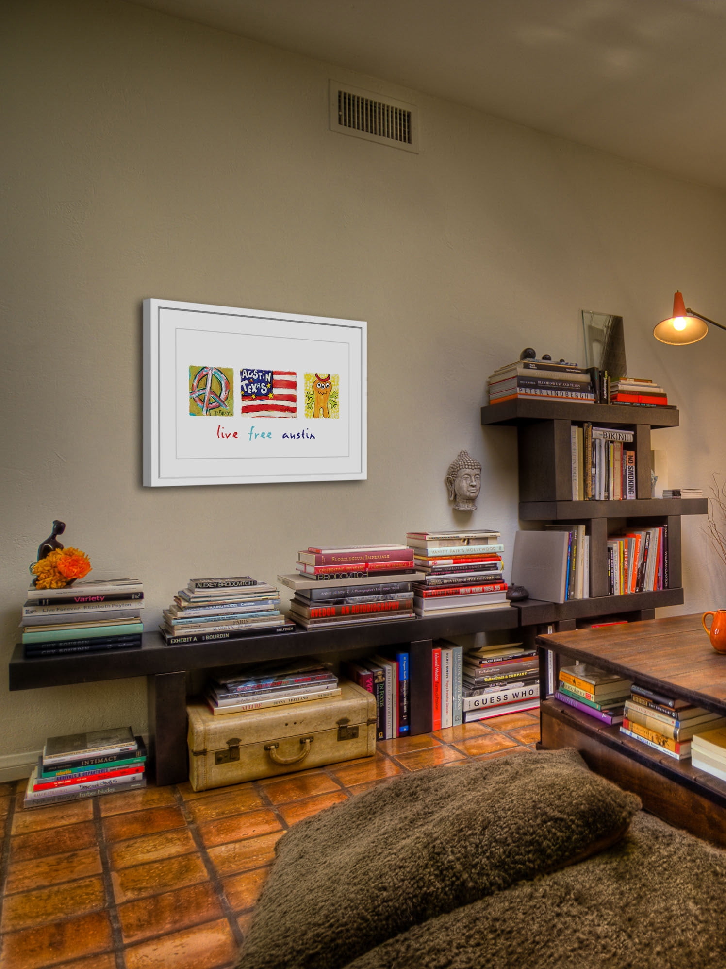 Marmont Hill "Live Free Austin" by Tori Campisi Painting Print in Frame